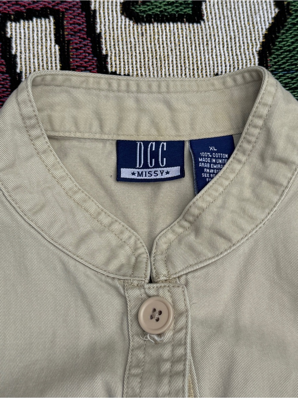 DCC Sleeveless Utility Button-Front Vest - Picture 4 of 6